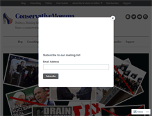 Tablet Screenshot of conservativemomma.com
